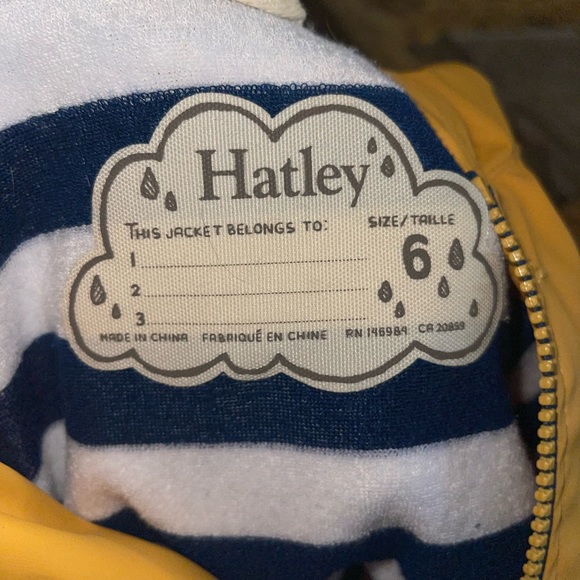 Hatley Jackets & Coats Girls Yellow Hatley Raincoat Like New Size 6